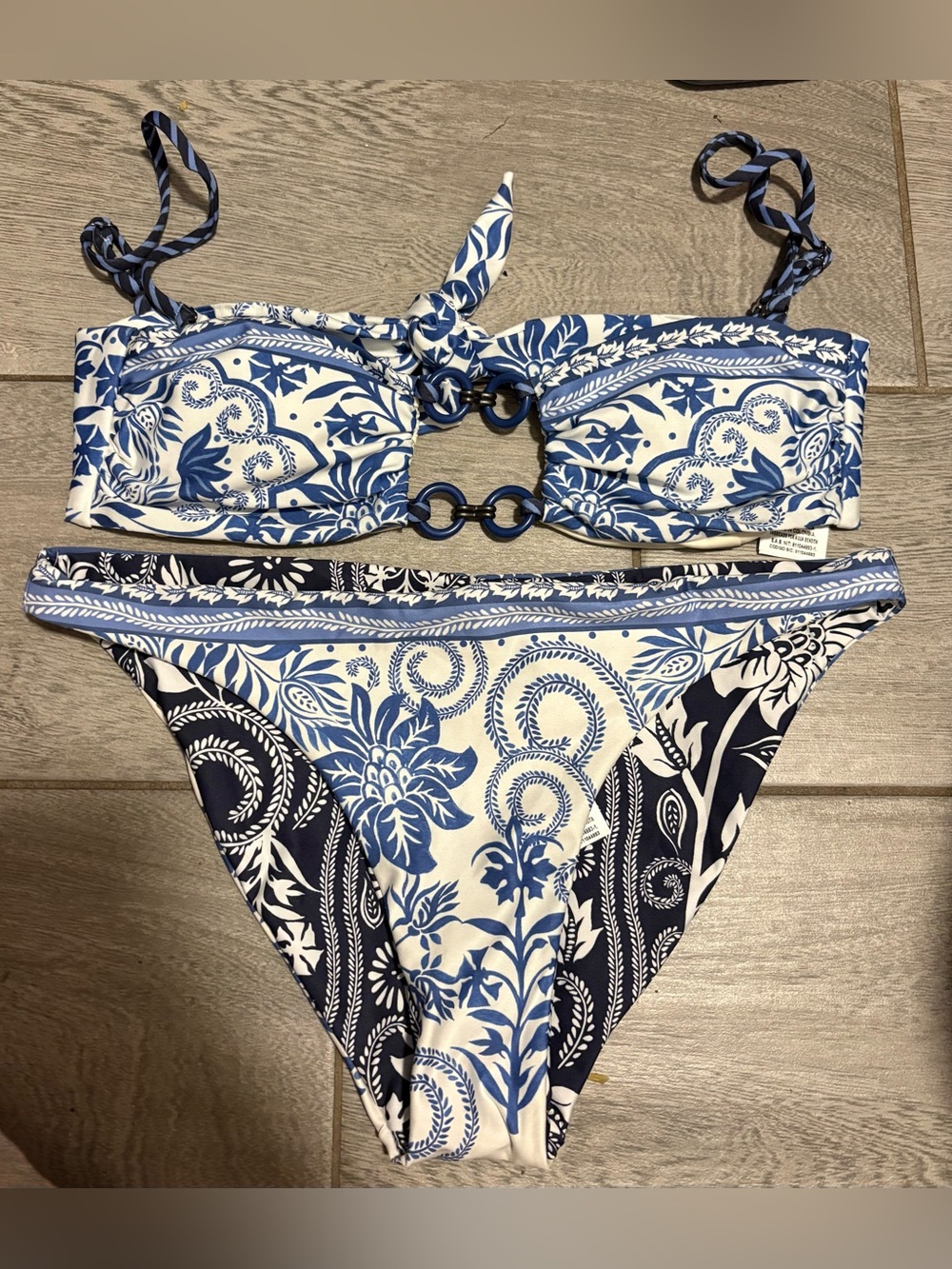 Aqua Bendita Small Bandeau Bikini Set